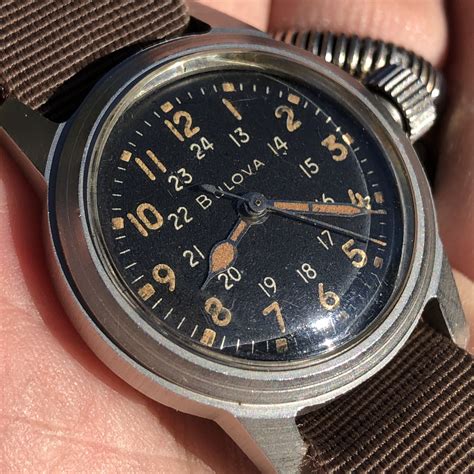 replica bulova military watch|vintage bulova military watches.